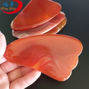 2025 superventas productos chinos calientes cuidado de la salud ágata roja Gua Sha masajeador cuerpo cuello rodillo masaje - Product Image 1