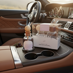 Flowery Luxury Eco-friendly <b>Car</b> <b>Diffuser</b> Natural Evaporation Black Cherry Cedarwood Scent Long Lasting <b>Fragrance</b> 120ml for - Product Image 3
