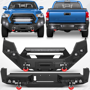 Kit de Carrocería a <span class=keywords><strong>Precio</strong></span> de Fábrica al por Mayor para <span class=keywords><strong>Toyota</strong></span> <span class=keywords><strong>Tacoma</strong></span> 2016-2023 Barra de Parachoques Delantero de Acero para Cabrestante y Parachoques Trasero con Escalón en Negro Texturizado - Product Image 1