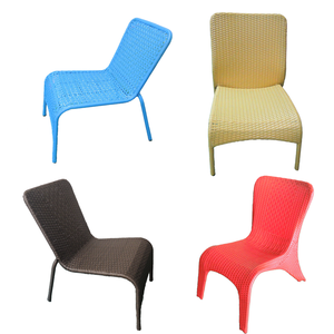 Modern Stackable Plastic Design Bunny Rattan Indoor Outdoor Dining Chair