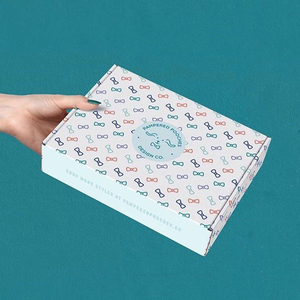 Caja de regalo de embalaje para cosméticos, papel corrugado personalizado con estampado colorido - Product Image 3