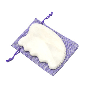 2025 Hot Sale White <strong>Jade</strong> Gua Sha Board Muscle Relaxation &amp; Anti-Aging Facial Massage Tool Natural <strong>Stone</strong> Scraping - Product Image 4