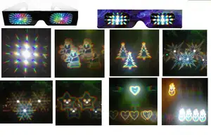 Promotional Paper Glasses Promotional Gift Paper Diffraction Glasses Love Heart Firework Glasses Wholesale