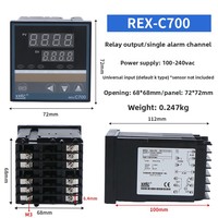 Thermostat numérique intelligent PID XRKC REX-C100/C400/C700/C900 K M*AN 100-240V OEM/ODM Contrôleur de température industriel