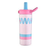 Mug de voyage isotherme double paroi en acier inoxydable 316 de haute qualité, tasse à café portable avec poignée et paille pour une utilisation quotidienne en déplacement