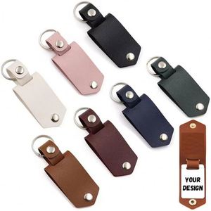 Customised Business PU Leather <b>Custom</b> <b>Keychain</b> Decoration Sublimation <b>Keychain</b> Decoration - Product Image 2