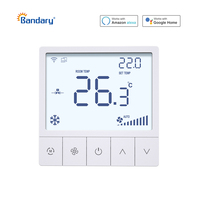 Thermostat intelligent Tuya pour climatisation à deux tuyaux, programmable WiFi et Modbus, pour ventilo-convecteur et climatisation centrale