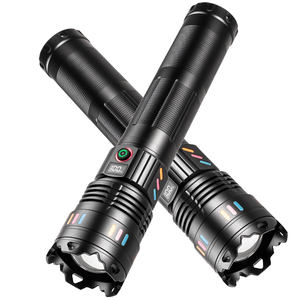 1500 मीटर अल्ट्रा उज्ज्वल आउटडोर फ्लैशलाइट्स 6*18650 गैर-ध्रुवीय डाइमिंग डिजिटल पावर डिस्प्ले 30w फ्लैशलाइट टेलीस्कोपिक जूम टॉर्च - Product Image 5