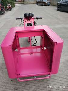 Chariot électrique à trois roues avec réfrigérateur-congélateur à affichage numérique, boîte d'isolation thermique avant, chariot à café, chariot à jus, chariot à glace, <span class=keywords><strong>promotion</strong></span> à vélo - Product Image 5