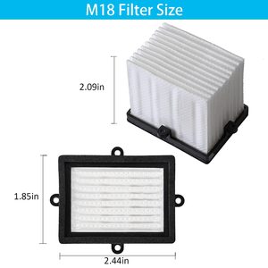 Filtre de remplacement M18 au prix d'usine, filtre pour <span class=keywords><strong>ponceuse</strong></span> compatible avec <span class=keywords><strong>Milwaukee</strong></span> 2648-20 2648-21 M18 <span class=keywords><strong>ponceuse</strong></span> orbitale aléatoire - Product Image 5