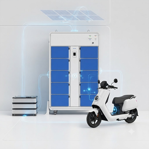 Gabinete Inteligente para Intercambio de Baterías WL 6010, 10 Compartimentos, Impermeable para Exteriores, Estación de Intercambio de Baterías Compartidas para Bicicletas Eléctricas y Scooters - Product Image 2