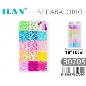 Set di perline Ilan 18x10 cm colorate assortite per la creazione di gioielli - Product Image 1
