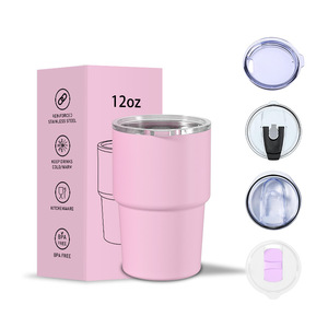 12oz Stainless Steel Tumbler <b>Insulated</b> Travel <b>Mug</b> BPA Free Keep Cold Warm - Product Image 1
