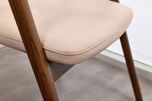 Sillas de comedor personalizadas, sillón nórdico de madera sólida, simple, para restaurante - Product Image 3