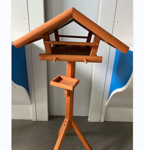 Legno massello uccello nido Feeder giardino corridoio uccello tavolo Free Standing all'aperto Slow Feeder Station per piccoli animali - Product Image 5