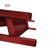 Accessoires marins FOYO Fabrication durable Échelle fixe en aluminium rouge à 3/4/5 marches Antirouille