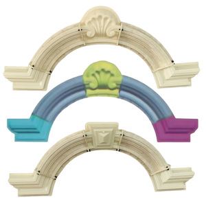 Phong cách Châu Âu đúc-phong cách Roman trụ cột Mài thiết bị biệt thự cửa sổ bán tròn cửa sổ hình vòng cung - Product Image 1