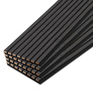Eco-Friendly <strong>Soundproof</strong> <strong>Material</strong> 3D Fluted Natural Wood Veneer Mdf Akupanels Wooden Slat Wall Board 3d Acoustic Ceiling Panel - Product Image 1