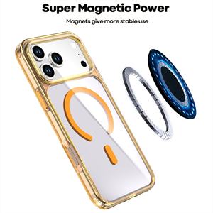 Nuevas Fundas Magnéticas Inalámbricas para iPhone 16ProMax, 16Plus, 15pro, 14, 13, Protección con Cubierta Trasera de PC para iPhone 17 - Product Image 4