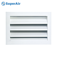 Pièces de Ventilation HVAC Grilles Diffuseur de Plafond Plastique Aluminium Gravity Air Grille Louver Grille for Air Conditioning