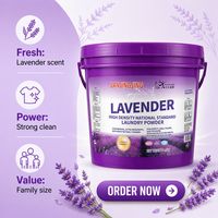 Lessive en poudre jetable écologique personnalisée 4,5 kg, haute densité, parfum lavande, forte action anti-taches, faible mousse