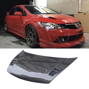 Cubierta de Capó de Fibra de Carbono Tipo RR para Honda Civic 8ª Gen FD2 Si Type R, 2006+ - Product Image 2