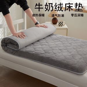 Colchón de lana de leche, colchoneta plegable acolchada y cálida, para uso doméstico, permeable al aire, antideslizante, ropa de cama suave - Product Image 2