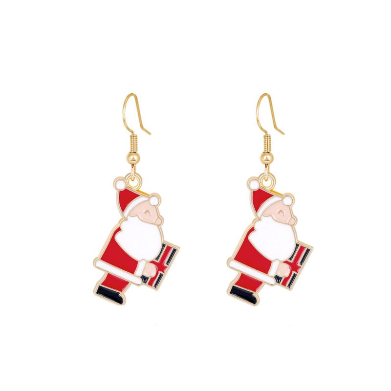 dangle earrings santa claus