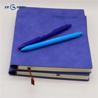 Zeamor Marque ECO Calendrier Logo A5 Personnalisé Doublé Journal Vintage Ruban Page Marqueur Bleu Cahier Et Stylo Ensemble Kits