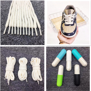 Qualité supérieure 100% coton SB <span class=keywords><strong>Dunk</strong></span> lacets ronds 7mm coton chaussure corde épaisse Beige blanc AF1 Shoestring - Product Image 2
