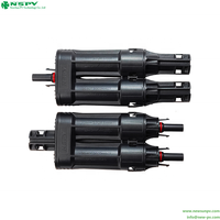 Connecteurs de fusibles solaires étanches IP68 haute tension 1500VDC 60A avec isolation PPE/PA et contacts en cuivre/étain pour alimentation extérieure