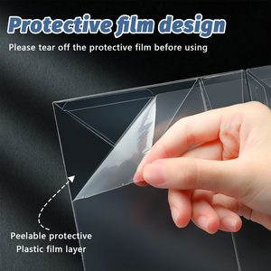 Bán buôn PCV <span class=keywords><strong>Pet</strong></span> hình chữ nhật rõ ràng bao bì nhựa hộp nhựa hiển thị đứng bảo vệ hộp bao bì trong suốt hộp - Product Image 3