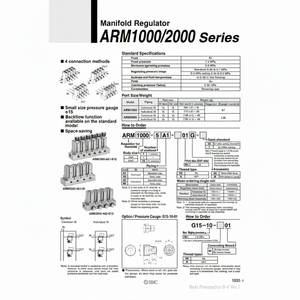 ตัวควบคุมนิวเมติกส์ ARM1000-3B1-01G ชิ้นส่วนนิวเมติก SMC - Product Image 1
