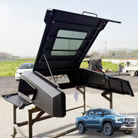 Couverture de benne pour pick-up BYD Shark 5/6 en acier au manganèse, couvercle arrière haut fendu et incliné