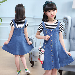 Nuevo Modelo de Verano, Conjunto de Ropa Coreana para Niñas, con Top y Falda, Ropa Infantil, Maquillaje para Niñas, Vestido - Product Image 5