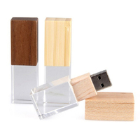 Usb Wedding Photos Box Electrical Gadgets Crystal Wooden USB 2.0 3.0 32GB Custom Wedding Gift Memory Clé USB Flash Pen Drive