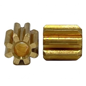 Tùy chỉnh <span class=keywords><strong>CNC</strong></span> gia công pinion Brass spur bánh răng nội bộ giá xoắn ốc kim loại bánh răng - Product Image 1