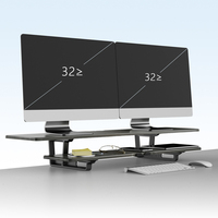 Support pour ordinateur portable à double écran Support de bureau pliable et allongé pour moniteur 17-30 "Support de jeu avec support de table