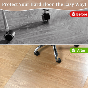 ALLIFEMATS fábrica al por mayor hevy duty PET material chiarmats silla estera para <span class=keywords><strong>woodfloor</strong></span> - Product Image 3