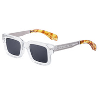 Lunettes de soleil carrées de marque de créateur célèbre, monture épaisse en PC, lunettes de soleil pour femmes, style rétro carré