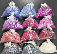 1 kg de paillettes holographiques épaisses pour le corps, idéales pour le maquillage de festival, le nail art, les créations en résine, le slime – Effet arc-en-ciel irisé multicolore