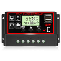 Contrôleur de charge solaire MPPT 60A à 100A 12V/24V/48V automatique avec suivi du point de puissance maximal et application mobile, régulateur solaire inclus