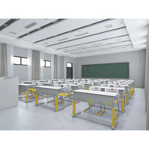 Mesa y Silla Modular para Aula, Moderna, Duradera y Ecológica, Escritorio Doble para Estudiantes, Precio de Fábrica - Product Image 1