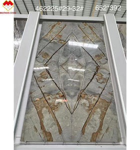 แผ่นหินควอทซ์ไซต์หินธรรมชาติที่ไม่เหมือนใครหรูหราแผ่นหินควอตซ์สีเหลืองสไตล์บราซิล - Product Image 2