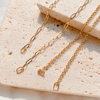 Collier à breloques EMANCO DIY en acier inoxydable, ajustable, style trombone, fait main pour femmes, vente en gros directe d'usine, dropshipping