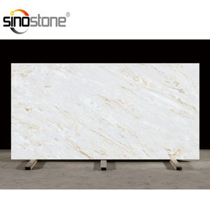 משטח אי מטבח מאבן קוורץ מלאכותית גדולה ויוקרתית מודרנית חדשה לשנת 2026, אבן מהונדסת, פאנל קיר עמיד למים בתקן NSF - Product Image 4