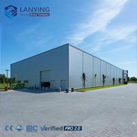 Almacén de Estructura de Acero Prefabricado, Estructura de Gran Envergadura, Edificio de Almacenamiento Metálico Duradero con Certificación CE CWB A660