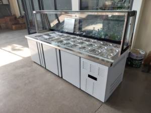 RTK Commercial Buffet Arbeitstisch Chiller Kühlgeräte Salat zähler Pizza Sandwich Prep Table - Product Image 6