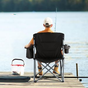 Chaise pliante d'extérieur, chaise <span class=keywords><strong>de</strong></span> <span class=keywords><strong>pêche</strong></span>, chaise <span class=keywords><strong>de</strong></span> <span class=keywords><strong>pêche</strong></span> <span class=keywords><strong>de</strong></span> nuit, chaise <span class=keywords><strong>de</strong></span> <span class=keywords><strong>pêche</strong></span> <span class=keywords><strong>en</strong></span> <span class=keywords><strong>mer</strong></span>, chaise <span class=keywords><strong>de</strong></span> camping portable pliable à dossier haut et épais - Product Image 3