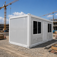 Maison préfabriquée modulaire en conteneur avec protection contre la corrosion, montage facile pour une utilisation polyvalente (bureau, atelier, entrepôt)